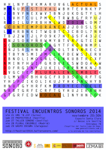 Cartel Encuentros sonoros 2014